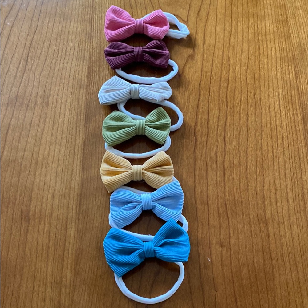 Colorful Bow Headband Set for baby